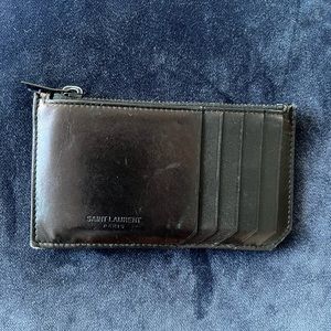 Saint Laurent Fragments Zipped Card Case